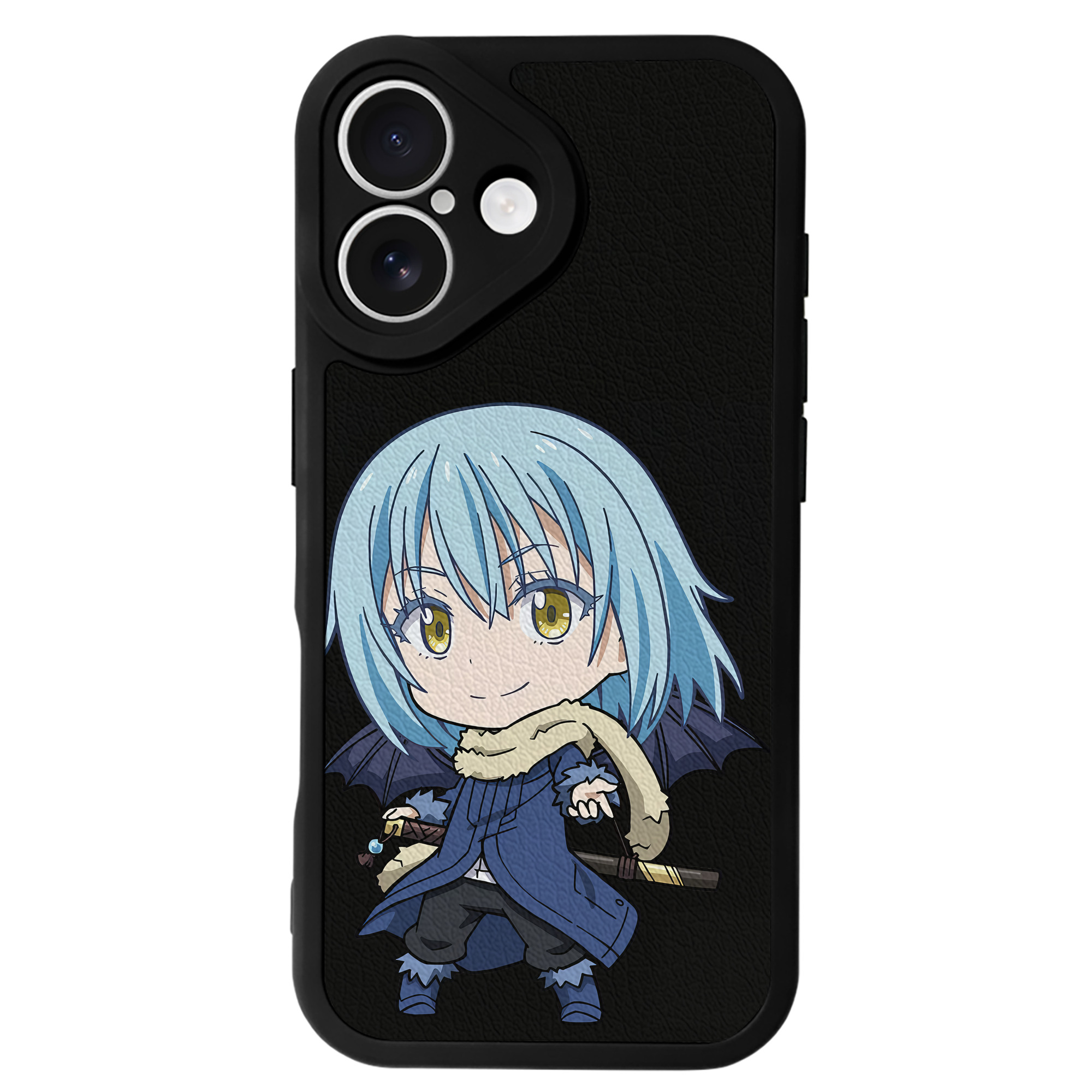 （画像用） 転スラ Regarding Reincarnated to Slime 【iPhone 16シリーズ対応】シリコンスマホケース（レザー調） 材質：シリコン